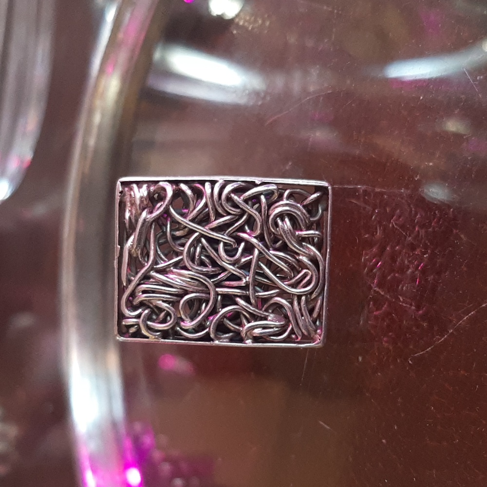 Retro sterling hand crafted ring